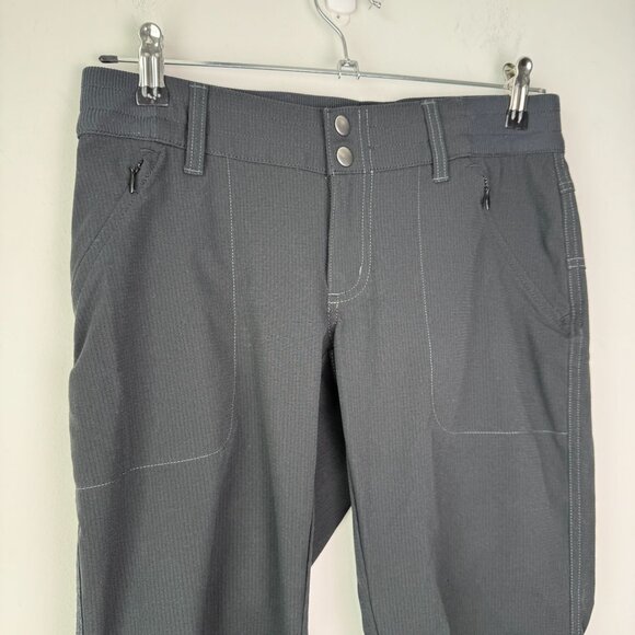 Kuhl Strattus Pants Wrinkle Free Air Fabric Ruched Leg Black Size 2 - Picture 2 of 12